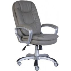Кресло руководителя Бюрократ Ch-868SAXSN Grey пластик серебристый серый иск кожа
