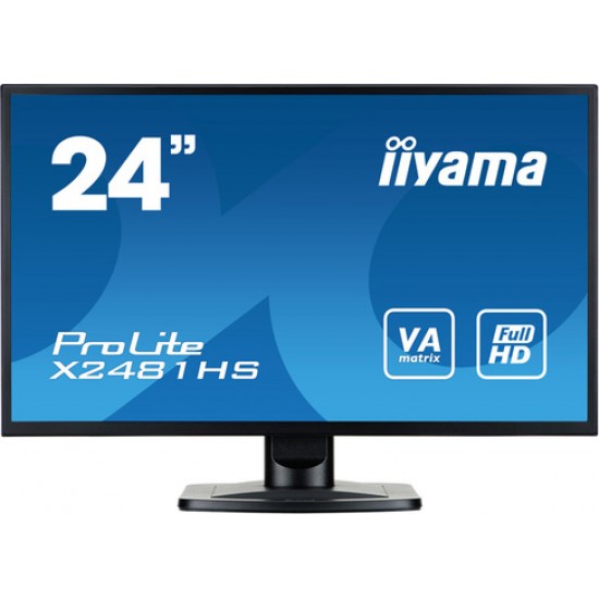 Монитор 24' Iiyama ProLite X2481HS-B1 VA LED 1920x1080 6ms VGA DVI HDMI