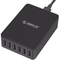 Сетевое зарядное устройство Orico CSE-6U-BK, 6 USB, 8A Black