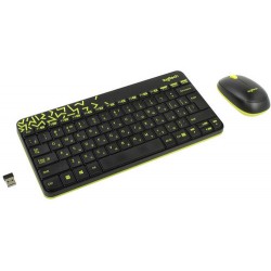 Клавиатура+мышь Logitech Wireless Combo MK240 Black/Yellow USB 920-008213