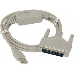 Адаптер USB2.0 - COM DB25M Gembird/Cablexpert UAS112