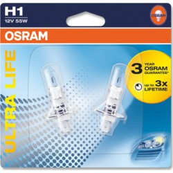 Автомобильная лампа H1 55W Ultra Life 2 шт. OSRAM