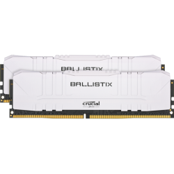 Модуль памяти DIMM 16Gb 2х8Gb DDR4 PC25600 3200MHz Crucial Ballistix White (BL2K8G32C16U4W)