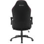 Кресло для геймера Sharkoon Elbrus 1 чёрно-розовое (ткань, регулируемый угол наклона, механизм качания)