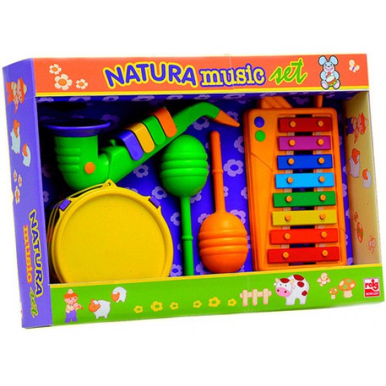 Reig 4 музыкальные игрушки (ксилофон, маракасы, саксофон, барабан) 220