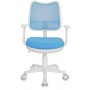 Кресло Бюрократ CH-W797/LB/TW-55 спинка св.голубой TW-31 сиденье св.голубой TW-55 (белый пластик)