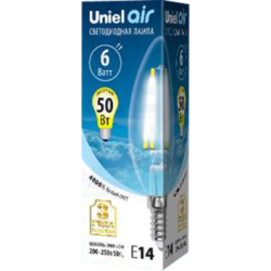 Uniel Air LED-C35-6W/NW/E14/CL GLA01TR UL-00002198