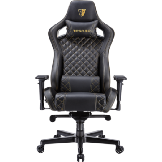 Кресло для геймера TESORO Zone X F750 Black [gold stitch]