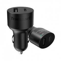 Автомобильное зарядное устройство Tronsmart C2P 4.2A (USB TypeC 2A+USB 2.4A) черный
