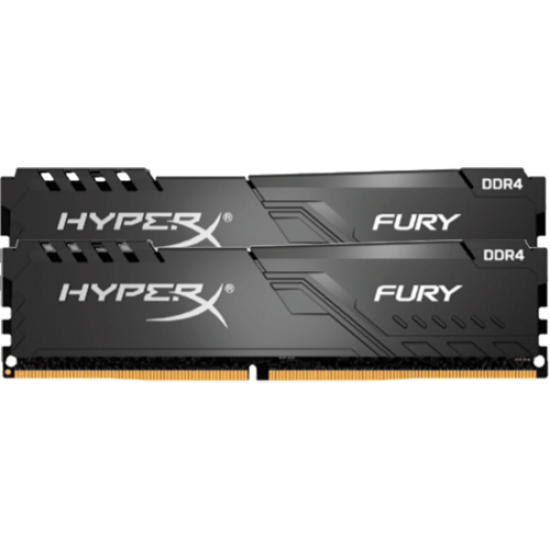 Модуль памяти DIMM 64Gb 4х16Gb DDR4 PC25600 3200MHz Kingston HyperX Fury Black Series XMP (HX432C16FB3K2/64)