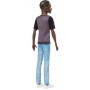 Кукла Mattel Barbie Ken Игра с модой (африканец, футболка, джинсы) DWK44/GDV13