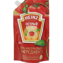 Кетчуп Heinz острый, дой-пак 350 г