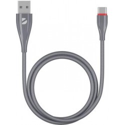 Кабель USB2.0 -Type C 1m серый Deppa (72289) ceramic