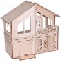 Кукольный домик Paremo серия Я дизайнер Дачный домик с гаражом, конструктор PD218-07
