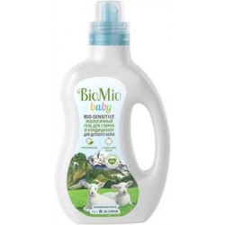 Гель для стирки BioMio Bio-Sensitive Baby Экологичный гель для стирки и кондиционер для детского белья, 1000 мл.