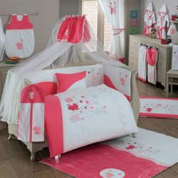 Комплект в кроватку Kidboo Elephant 6 предметов (Pink)