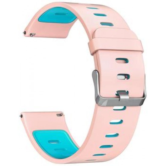 Ремень для умных часов Силиконовый ремешок для умных часов Lyambda Adhara 22 mm Pink/Blue