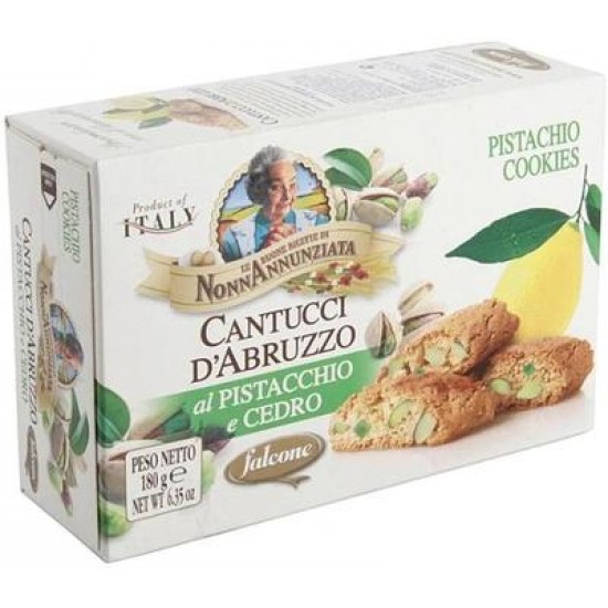 Печенье Falcone Cantuccini с фисташками и лимонной цедрой, 180 г
