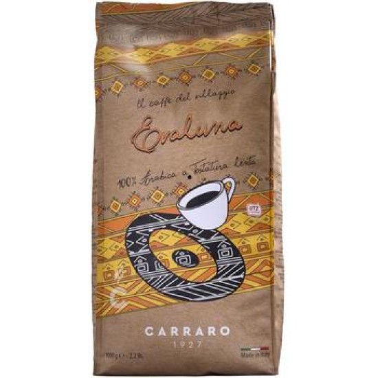 Кофе в зернах Carraro EVALUNA 1 кг в/у