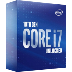 Процессор Intel Core i7-10700K, 3.8ГГц, (Turbo 5.1ГГц), 8-ядерный, L3 16МБ, LGA1200, BOX