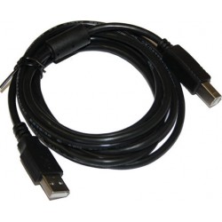 Кабель USB2.0 тип А(m)-В(m) 3.0м. c ферритовыми кольцами, позол конт