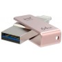 USB Flash накопитель 64GB PQI iConnect mini Apple iPhone\iPad\iPod Touch с разъемом Lightning (OTG) Rose Gold