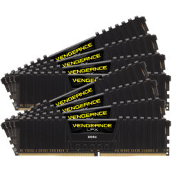 Модуль памяти DIMM 128Gb 8x16Gb DDR4 PC21300 2666MHz Corsair Vengeance LPX Black Heat spreader, XMP 2.0 (CMK128GX4M8A2666C16)