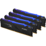 Модуль памяти DIMM 64Gb 4х16Gb DDR4 PC24000 3000MHz Kingston HyperX Fury RGB Black Series XMP (HX430C15FB3AK4/64)
