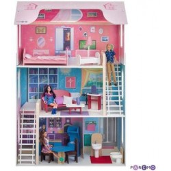 Кукольный домик Paremo для Барби Вдохновение (2 лестницы, мебель) PD315