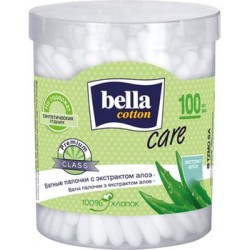 Ватные палочки Bella Cotton Care с экстрактом алоэ, банка, 100 шт/уп.