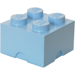 Пластиковый кубик LEGO для хранения 4, бирюза