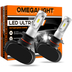 Автомобильная лампа LED Omegalight Ultra H4 2500lm Комплект 2 шт