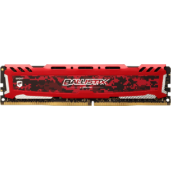 Модуль памяти DIMM 4Gb DDR4 PC19200 2400MHz Crucial Ballistix Sport LT Red (BLS4G4D240FSE)