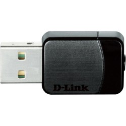 Сетевая карта D-Link DWA-171, 802.11ac, 433 Мбит/с, 2,4ГГц / 5ГГц, USB