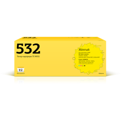 Картридж T2 TC-H532 (CC532A) для HP LJ CP2025n/CP2025dn/CM2320n MFP/CM2320nf MFP/CM2320fxi (3500 стр.) желтый