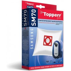 Topperr SM70 Пылесборник синтетический для пылесоса Samsung (Тип VP-77) 4 шт.