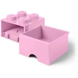Пластиковый кубик LEGO для хранения 4, выдвижной, розовый