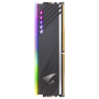Модуль памяти DIMM 16Gb 2х8Gb DDR4 PC25600 3200MHz Gigabyte Aorus RGB LED Series Gray (GP-ARS16G32)