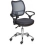 Кресло для офиса Бюрократ CH-799SL/DG/TW-12 спинка сетка темно-серый сиденье серый TW-12 крестовина хром