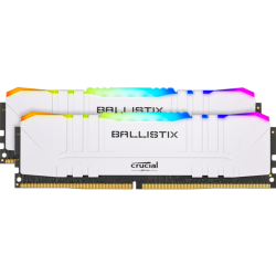 Модуль памяти DIMM 16Gb 2х8Gb DDR4 PC24000 3000MHz Crucial Ballistix RGB White (BL2K8G30C15U4WL)