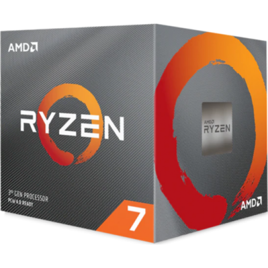 Процессор AMD Ryzen 7 3700X, 3.6ГГц, (Turbo 4.4ГГц), 8-ядерный, L3 32МБ, Сокет AM4, BOX