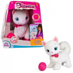 Интерактивная игрушка IMC Toys Кошка Bianca (Бьянка) интерактивная, эл/мех, в комплекте с клубком, выполняет 5 действий 95847