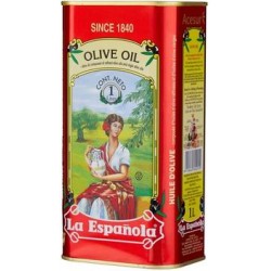 Масло оливковое La Espanola Olive Oil Classic рафинированное с добавлением нерафинированного, жестяная банка, 1л