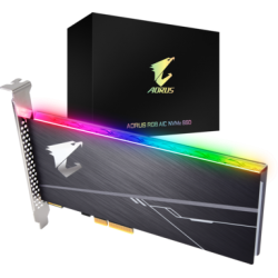 Внутренний SSD-накопитель 1000Gb Gigabyte AORUS RGB AIC (GP-ASACNE2100TTTDR) PCIe NVMe 3.0 x4