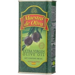 Масло оливковое Maestro De Oliva Extra Virgin, ж/б, 0.5л