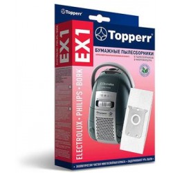 Topperr EX1 Пылесборник для пылесоса Electrolux,Philips,AEG (S-bag,Gr200) 4 шт.