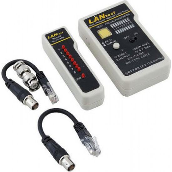 Тестер кабеля 5bites LY-CT007 для UTP/STP RJ45, BNC, RJ11/12