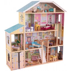 Большой кукольный дом KidKraft для Барби 'Великолепный (Королевский) Особняк' (Majestic Mansion) с мебелью 65252_KU