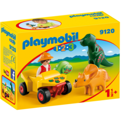 Playmobil 1.2.3.: Исследователь с динозаврами 9120