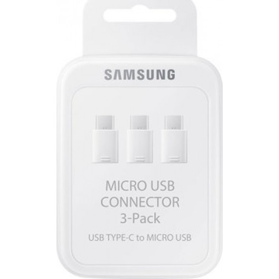 Переходники c micro USB на USB Type-C Samsung EE-GN930KWRGRU 3шт белые